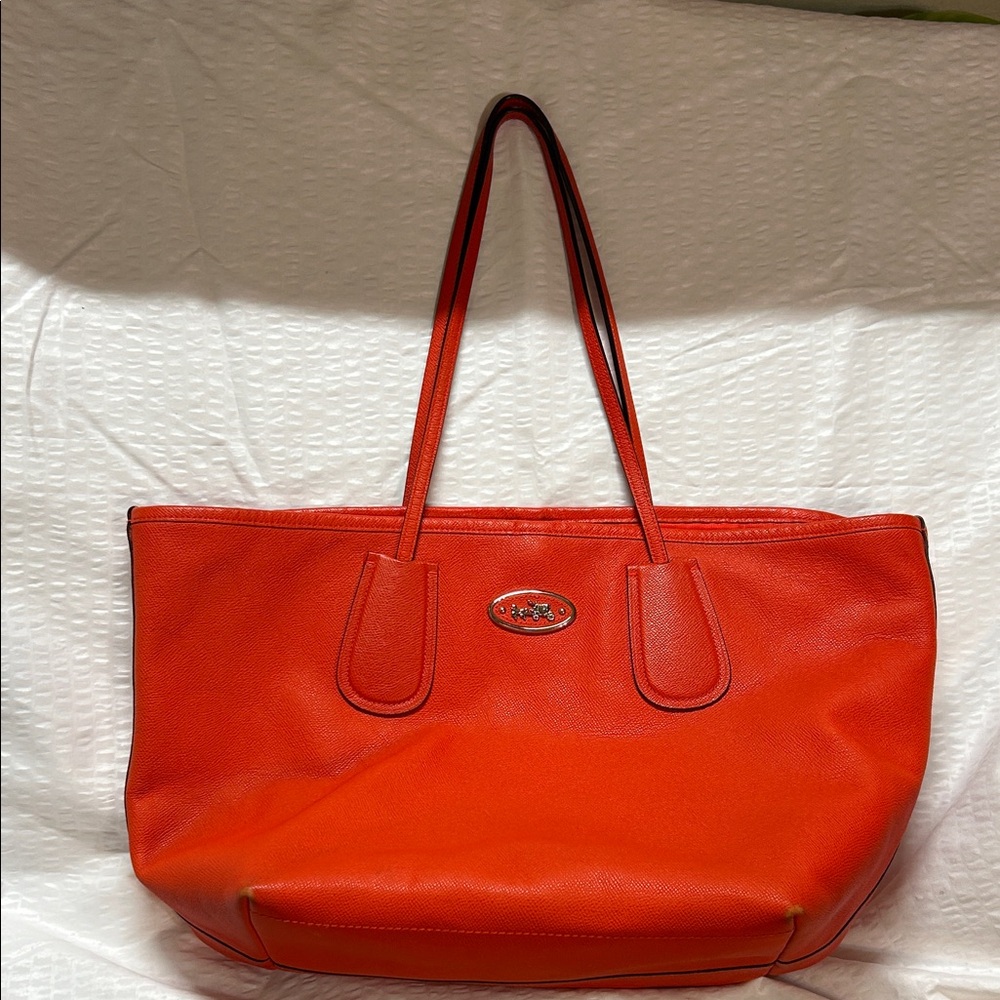 Coach Vibrant Red Tote Bag